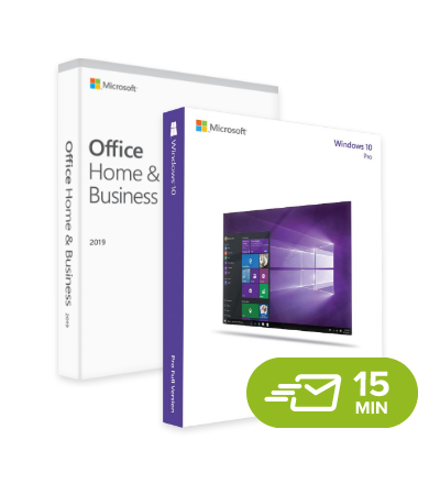 Windows 10 Pro + Office 2019 Home & Business - elektronická licence