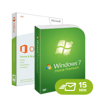 Windows 7 Home Premium + Office 2013 Home & Student - elektronická licence