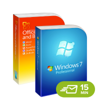 Windows 7 Professional + Office 2010 Home & Business - elektronická licence